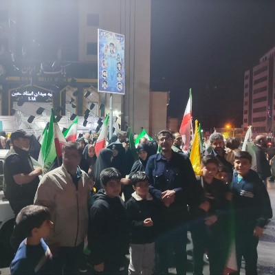 حضور دانش آموزان ریان در تجمعات مردمی